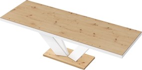 Rozkładany stół z blatem w dębowym dekorze Viva 2 Hubertus