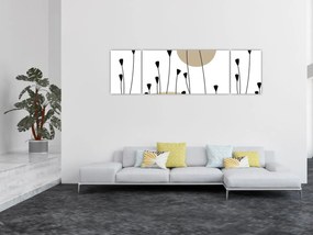 Obraz - Łąka graficzna N⁰2 (170x50 cm)