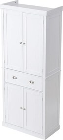 Szafa SucceBuy do Spiżarni Kuchennej 183cm, 4 Drzwi, 3 Regulowane Półki, Przechowywanie, Zaprojektowana dla Dużych Rodzin i Restauracji