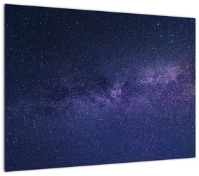 Obraz na szkle - nocne niebo (70x50 cm)
