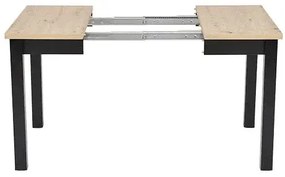 Stół rozkładany QUBIK 80(200)x80 dąb artisan/czarny HALMAR