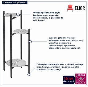 Biały marmurowy stojak na kwiaty T0-S58
