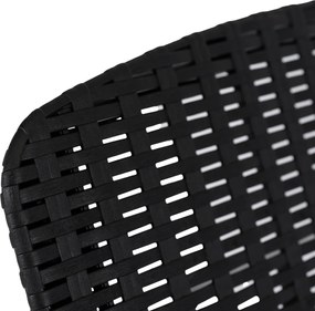 Fotel Ogrodowy Leżak ARIZONA Technorattan Czarny