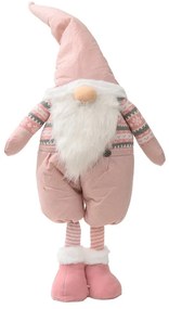 Dekoracyjny skrzat GNOME 90 cm, różowy