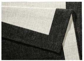 Czarno-kremowy dywan dwustronny NORTHRUGS Panama, 120x170 cm