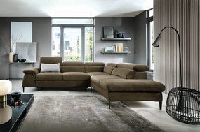 Masseno Narożnik MESTO z funkcją spania i pojemnikiem na pościel Narozniki L, Rozkładana sofa - Zielony, VOGUE 10