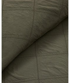Zielona bawełniana narzuta pikowana 240x260 cm Serla – Kave Home