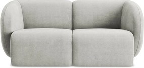 Jasnoszara sofa z tkaniny szenilowej 174 cm Lani – Makamii