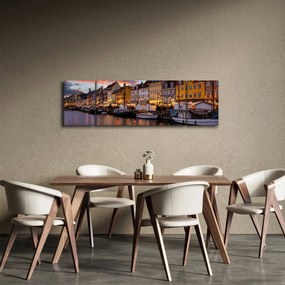 Obraz - Nyhavn, Kopenhaga (170x50 cm)