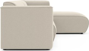 Beżowy narożnik (prawostronny/z szezlongiem) Merid – Ropez