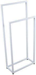 Biały podwójny stojak na ręczniki 60 cm R3-C20