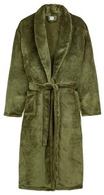 Zielony szlafrok z mikropluszu w rozmiarze M/L Polyvelvet – Good Morning