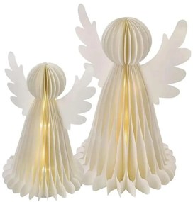 Bożonarodzeniowa dekoracja LED 20xLED/6xAA anioły