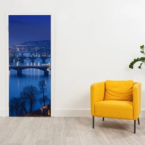 Fototapeta na drzwi- Mosty Pragi (95x205cm)