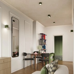 Plafon dwupunktowy AURA 2 zielony oliwkowy GX53 ryflowany SOLLUX  LIGHTING
