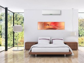 Obraz kwiecistej kropli rosy (170x50 cm)