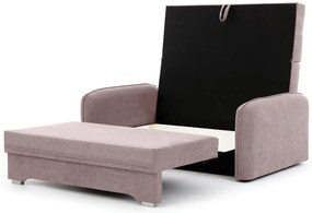 Rozkładana 2-osobowa sofa LAINE, jasnoróżowa