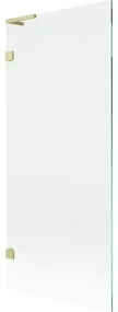 Mexen Lunar L parawan nawannowy 1-skrzydłowy 80 x 150 cm, transparent, złoty szczotkowany - 897L-080-000-55-00