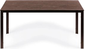 Stół ogrodowy polywood dla 6 osób Sorelia 156x78 cm, brązowy