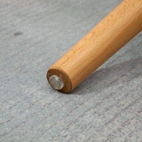 HOMCOM Akcentowy fotel w stylu skandynawskim, z ottomaną, zestaw foteli, drewno bukowe, wygląd kordu, Żółty