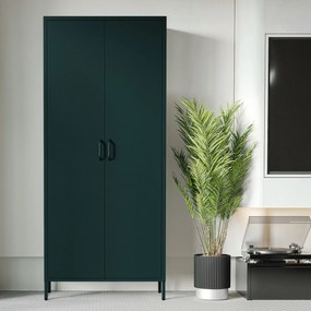 Szafa na ubrania metalowa butelkowa zieleń FLAVIO