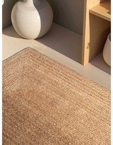 Dywan z juty dwustronny/tkany ręcznie w naturalnym kolorze 60x90 cm Sharmila Natural Brown – Hanse Home