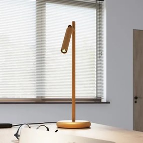 Złota elegancka lampka na biurko - M090-Natilo