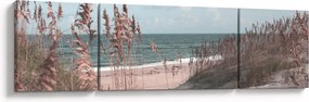 Obraz - Różowa plaża (170x50 cm)