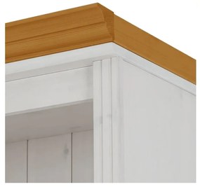 Biały regał z litego drewna sosnowego 370x223 cm Anita – Støraa