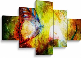 Obraz - Kosmiczny motyl (125x70 cm)