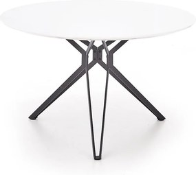 Stół PIXEL 120x120 biały/czarny