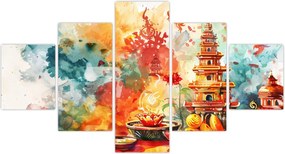 Obraz - Ilustracja akwarelowa (125x70 cm)