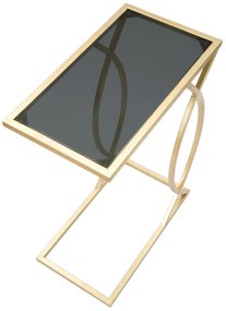 Stolik pomocniczy w stylu glamour, wys. 60 cm