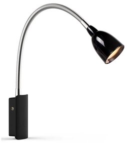 Markslöjd 105940 - LED Lampka ścienna TULIP LED/2,5W/230V czarny