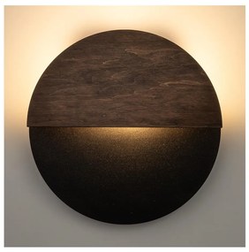 LED Kinkiet LUNA LED/7W/230V śr. 26 cm czarny/brązowy