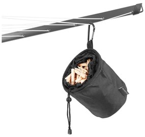 Antracytowa ogrodowa suszarka na pranie 50 m Lift-O-Matic – Brabantia