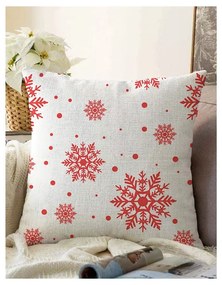 Zestaw 4 świątecznych poszewek na poduszki i bieżnika Minimalist Cushion Covers Red Christmas