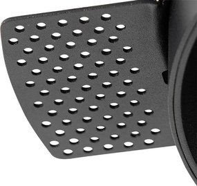 Nowoczesny reflektor wpuszczany czarny GU10 AR111 okrągły bez obramowania - Oneon