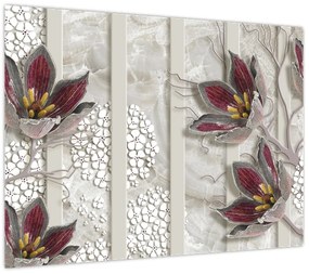 Obraz - Kwiaty dekoracyjne (70x50 cm)