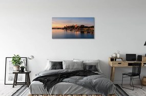 Obraz canvas na ścianę Zachód Słońca nad Zamkiem na Wawelu