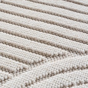 Dywan nowoczesny Helix Geometria kremowy 80 cm x 250 cm