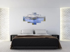 Obraz górskiego jeziora (125x70 cm)