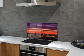 Panel Szklany Światła Nocnego Krakowa