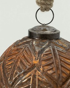 Bombka szklana Rustic Leaf I 10 cm
