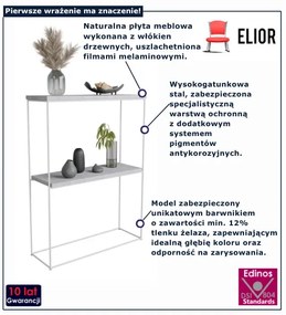 Konsola z podwójnym blatem beton + biały  F2-F30
