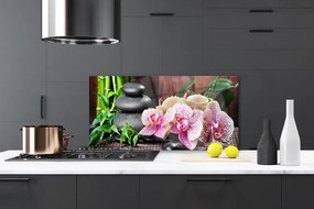 Dekor Szklany do Kuchni Orchidea w Klimacie Zen