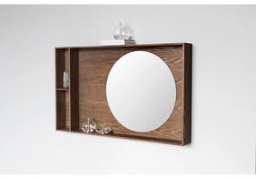 Brązowy panel z wieszakami do przedpokoju z litego drewna dębowego 60x100x11,5 cm Show Me – Mette Ditmer Denmark