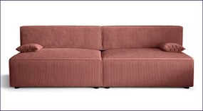 Różowa rozkładana sofa - Lider 3X