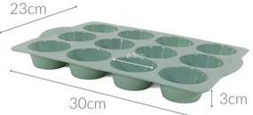 Silikonowa forma do pieczenia muffinek, 23 x 33 cm