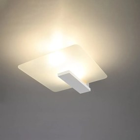 Biała lampa sufitowa ze szklanym kloszem 40x47.5 cm Parola – Nice Lamps
